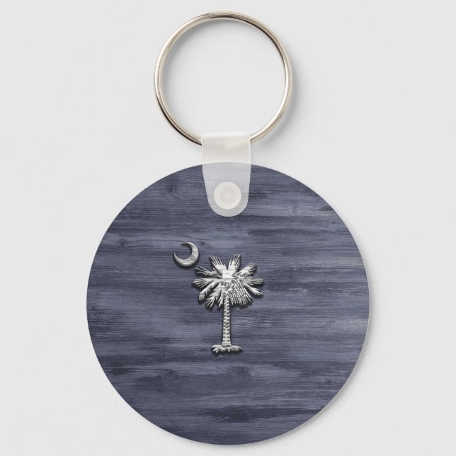 Porte-clés Russe Caroline du Sud Palmetto et Lune (Recto)
