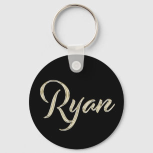 Porte-clés Ryan Name Whitegold Button