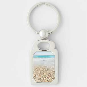 Porte-clés Sable de plage tropical L'océan ondule de mer Flor