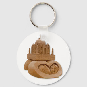 Porte-clés Sable sculpté de Taj Mahal par Sudarsan Pattnaik