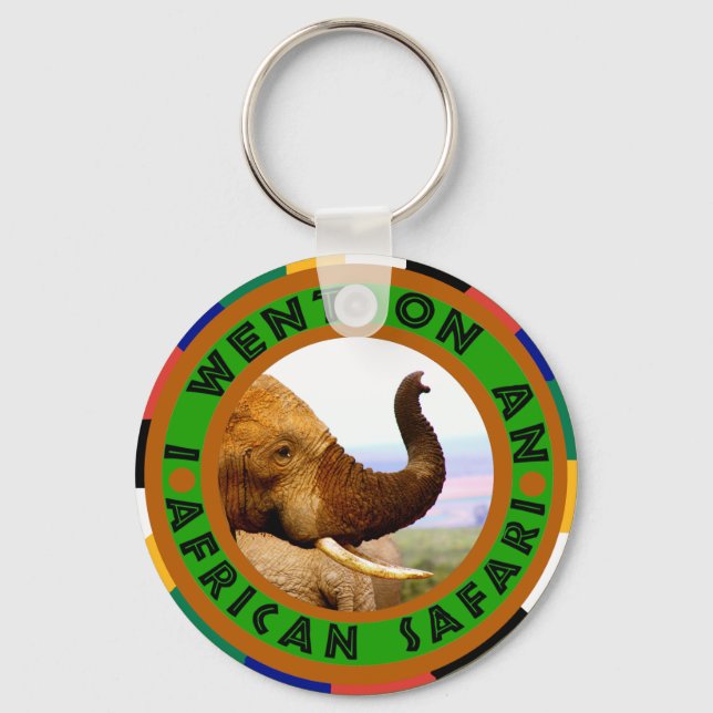 Porte-clés Safari aux odeurs d'éléphant (Recto)
