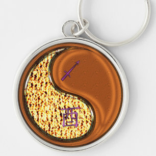 Porte-clés Sagittarius et coq de bois