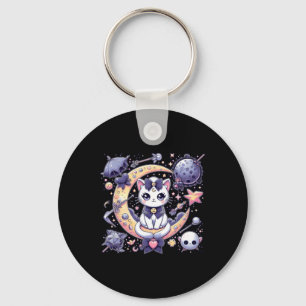 Porte-clés Sailor Meow mignonne Lune Chat Espace Magique Goth