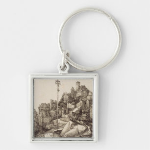 Porte-clés Saint Antoine lisant par Albrecht Dürer