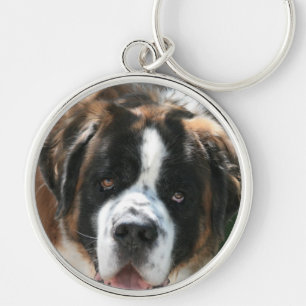 Porte-clés Saint Bernard Face Grand Porte - clé Premium