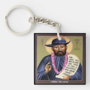 Porte-clés Saint Damien le léper
