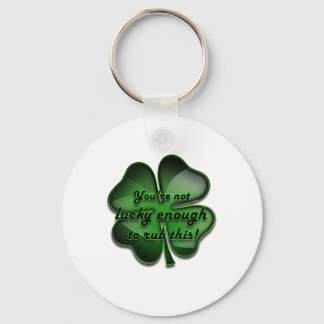 Porte-clés Saint Patrick's Day Zing, pas assez chanceux noir