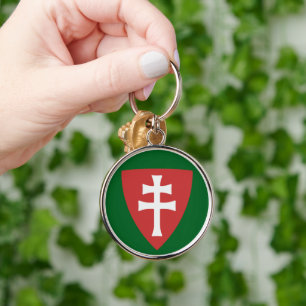 Porte-clés saint stephen croix hongroise symbole hongrie roi