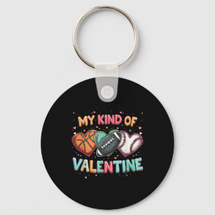 Porte-clés Saint Valentin Football de baseball de baseball