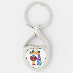 Porte-clés Saint Valentin Porte - clé cadeau Romantique Coupl