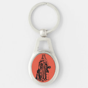 Porte-clés Sainte-Barbe la Grande Martyre Art Graphique Sacré