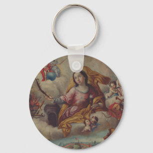 Porte-clés Sainte-Barbe vierge et martyre