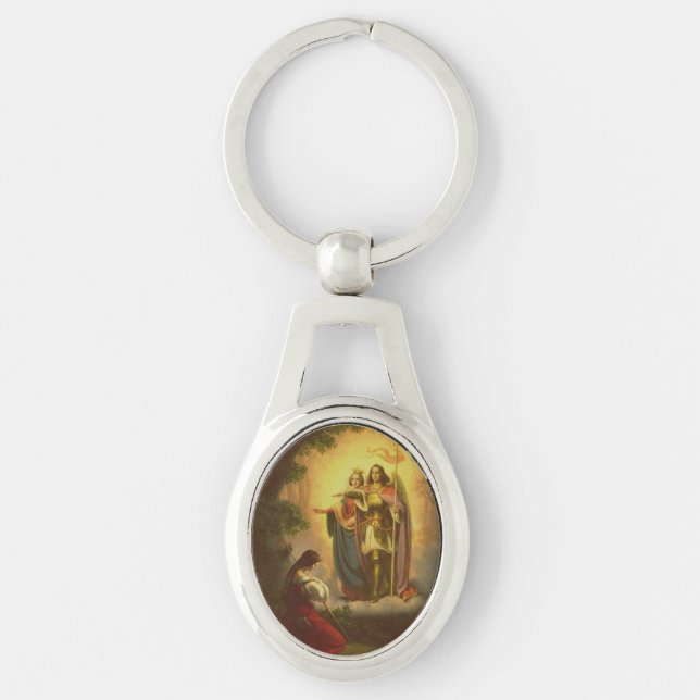 Porte-clés Sainte Jeanne d'Arc (Devant)