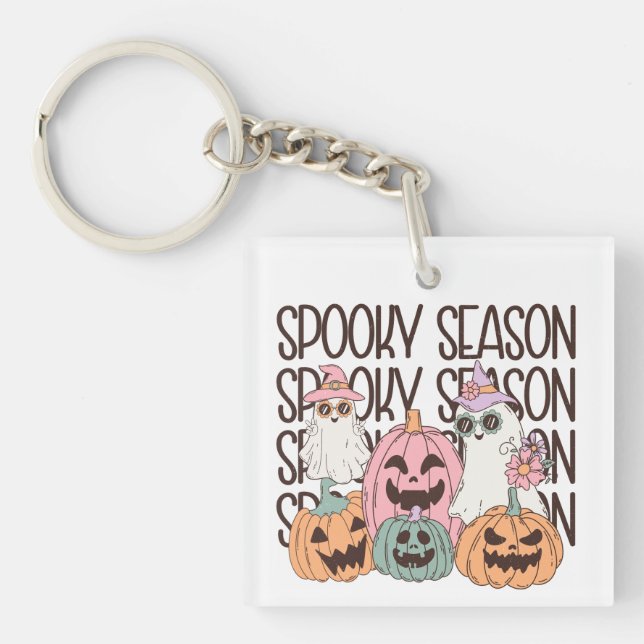 Porte-clés Saison Éffrayante d'Halloween (Devant)