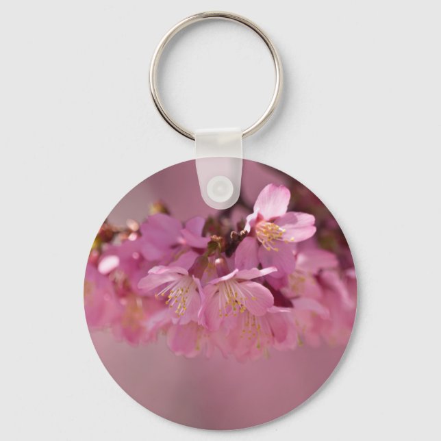 Porte-clés Sakura Cherry Blossoms Delicate Pink Bouquet (Recto)