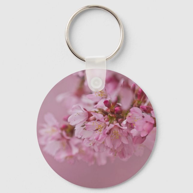 Porte-clés Sakura Cherry Blossoms rose pâle Réflexions (Recto)