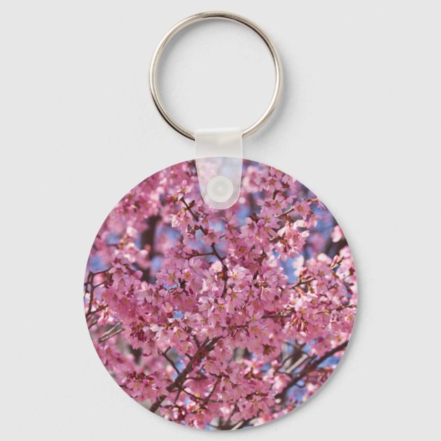 Porte-clés Sakura Pink Cherry Blossom Sky (Recto)