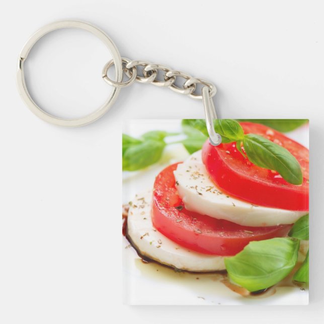 Porte-clés Salade de Caprese. Tranches de tomate et de (Devant)