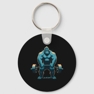Porte-clés Salle de sport de musculation de gorille Fitness E