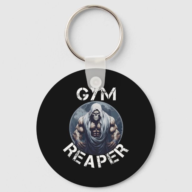 Porte-clés Salle de sport Reaper Fitness Halloween Skeleton W (Recto)