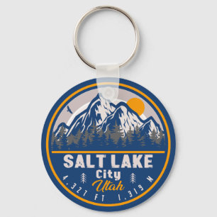 Porte-clés Salt Lake City Utah Ski Souvenir Retro Vintage 80s
