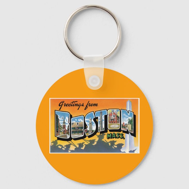 Porte-clés Salutations de Boston ! (Recto)