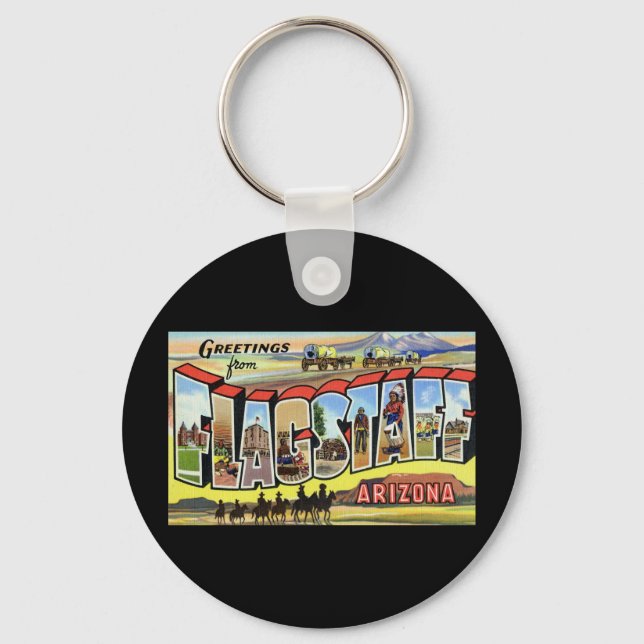 Porte-clés Salutations de Flagstaff Arizona (Recto)