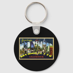 Porte-clés Salutations de Hollywood la Californie