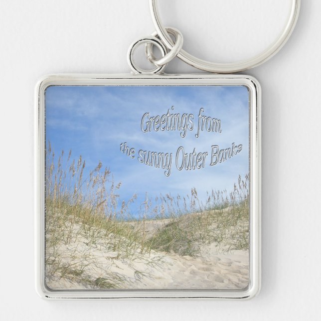 Porte-clés Salutations De Sunny OBX Sea Oats Items (Devant)