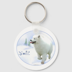 Porte-clés Samoyed Noel Porte - clé