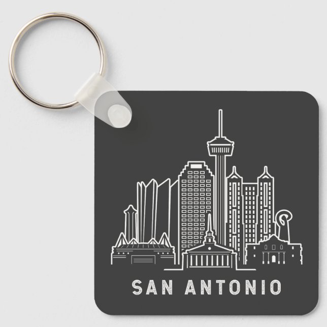 Porte-clés San Antonio Texas (Recto)
