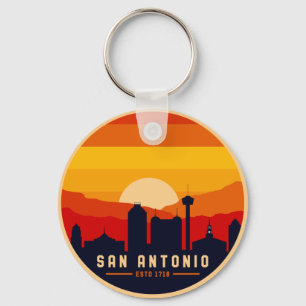 Porte-clés San Antonio Texas Skyline Cityscape