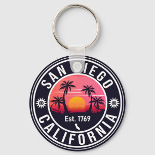 Porte-clés San Diego California Sunset Vacation Souvenirs 60s