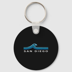 Porte-clés San Diego Californie Souvenir Vagues Vintage Homme