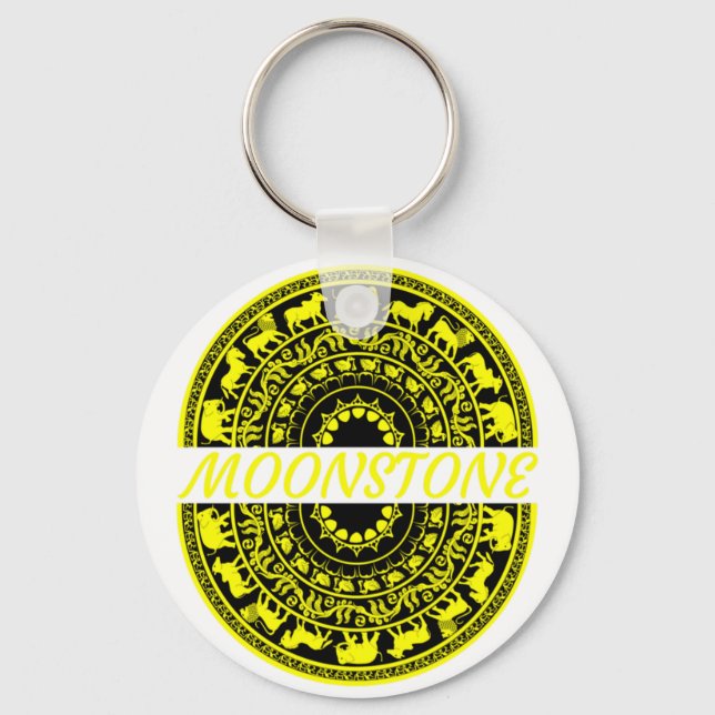 Porte-clés Sandakada pahana - pierre lune traditionnelle du S (Recto)