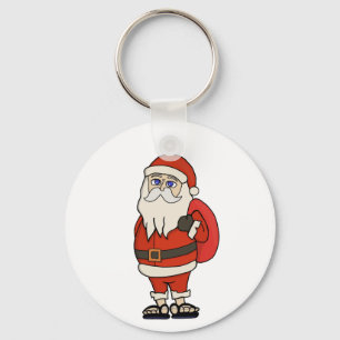 Porte-clés Sandales de Noël du Père Noël
