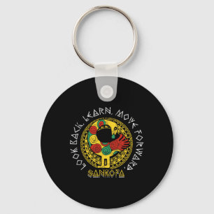 Porte-clés Sankofa Mois de l'histoire des Noirs Adinkra Ghana