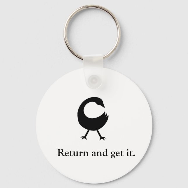 Porte-clés Sankofa Retour et l'obtenir. (Recto)