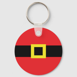 Porte-clés Santa Claus Belly Belt Buckle Fête Noël