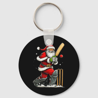 Porte-clés Santa Cricket Player Funny Christmas Cricket Pajam