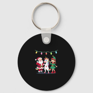 Porte-clés Santa en train de faire le dab Elfe Licorne Noël E
