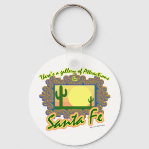 Porte-clés Santa Fe Gallery Cool Travel Art Slogan