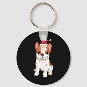 Porte-clés Santa Hat Noël Pyjama Chien Chien Chien Chien Chie