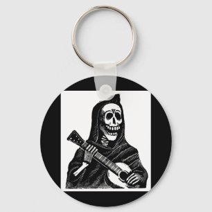 Porte-clés Santa Muerte (Mexican Grim Reaper) Playing Guitar
