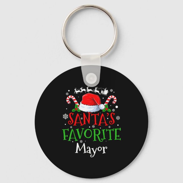 Porte-clés Santa's Favorite Mayor Christmas Party  (Recto)
