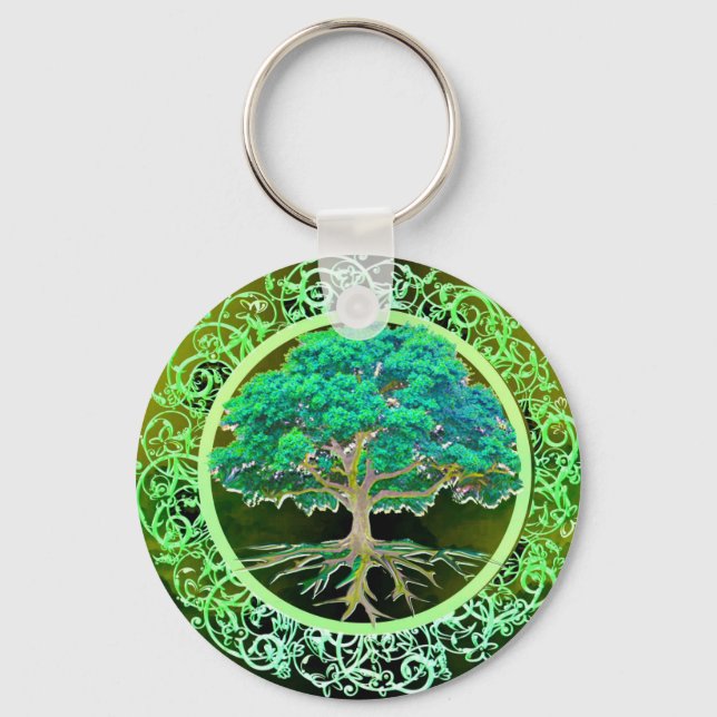 Porte-clés Santé de l'arbre de vie (Recto)