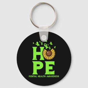 Porte-clés Santé Lime vert Espérance Vintage Sunflower Sensib