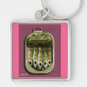 Porte-clés Sardines roses