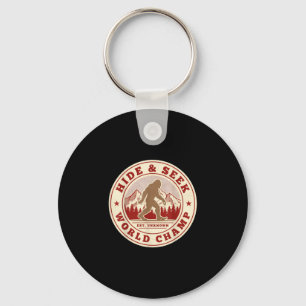 Porte-clés sasquatch champion du monde de cache-cache Bigfoot