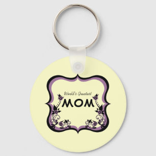 Porte-clés Sassy Floral World's Greatest Mom Porte - clé